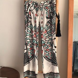 Butterfly chiffon pants